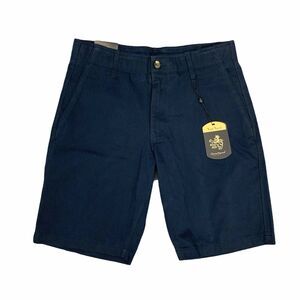 Nat Nast Shorts Mens 30 X 10 Navy Blue Casual Stretch Classic Straight Fit Chino